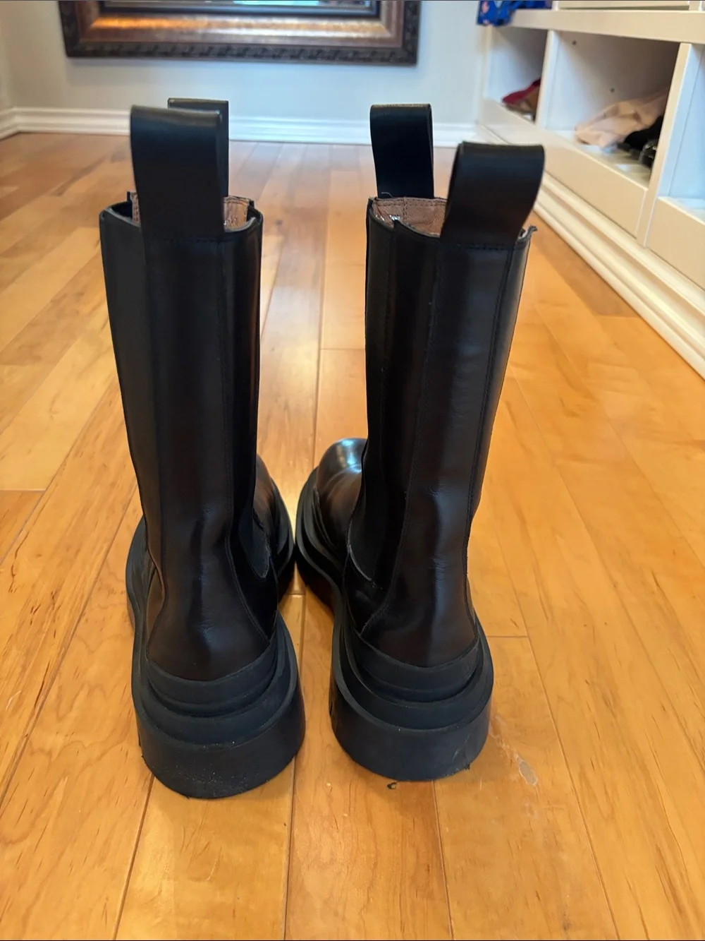 Alias Mae Black Platform Combat Moto Boots - Picture 3 of 4